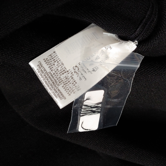 NEW Bcbgeneration | Black White Knit V-Neck Sweater Dress Fit & Flare Medium - Picture 11 of 15